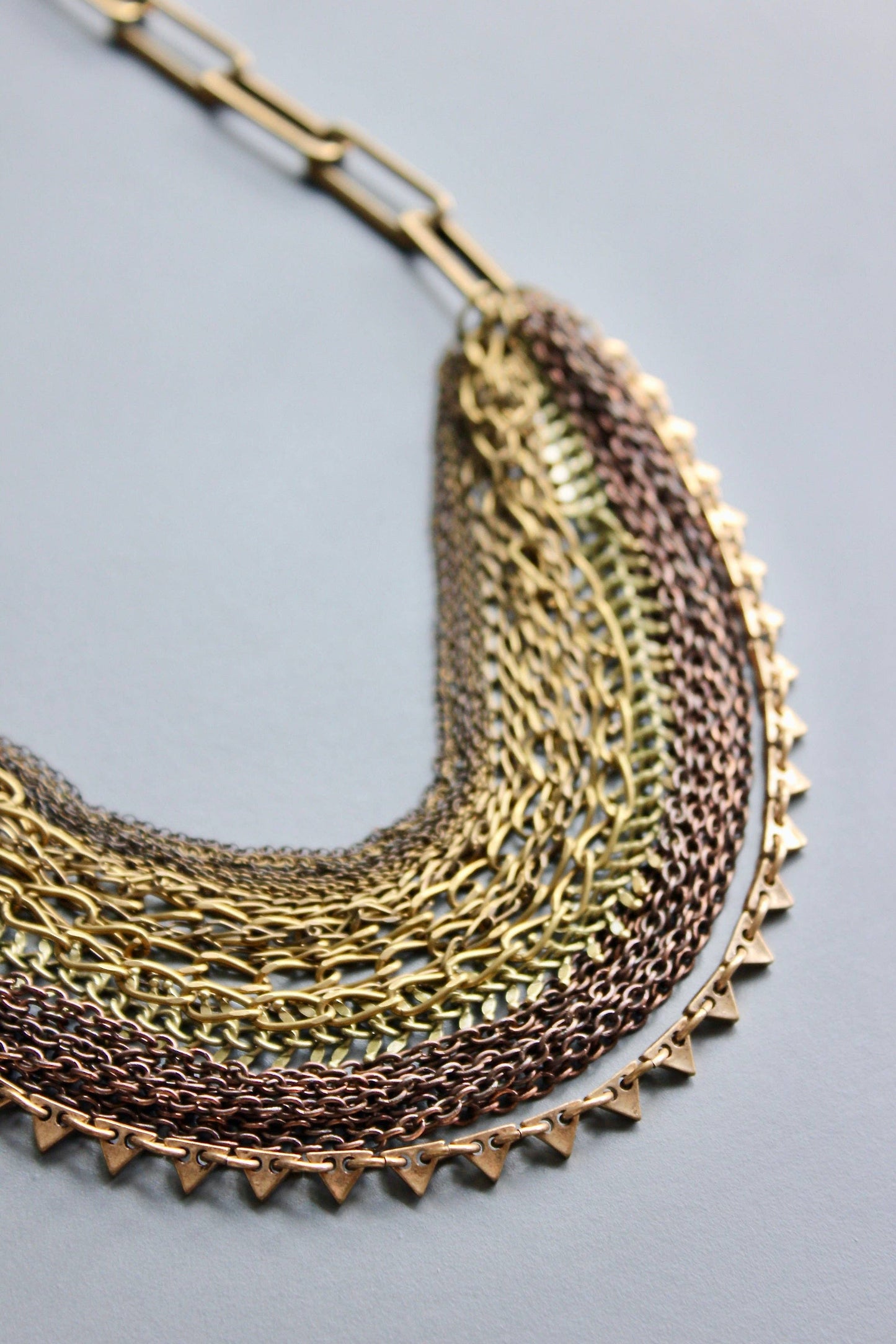 HYL321 Multi strand chain necklace