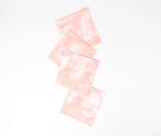 Peachy Watercolor Table Napkins (Set of 4), 19 Inch