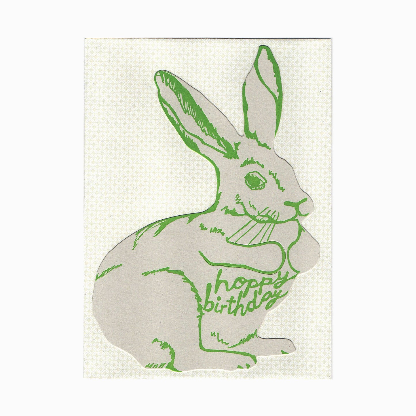 Birthday bunny gift card