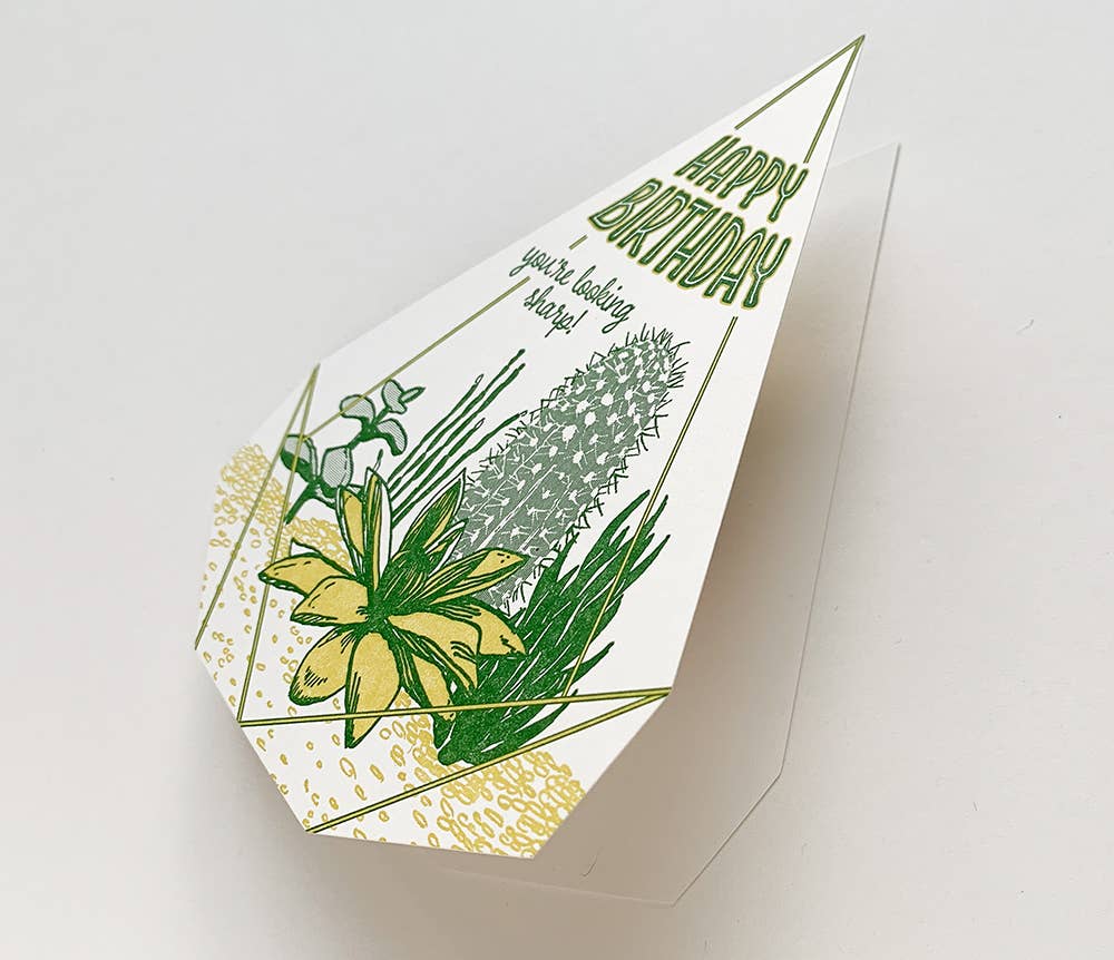 Terrarium birthday card