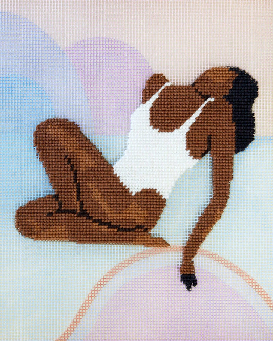 Lilac Sunset Needlepoint Kit | DIY Embroidery