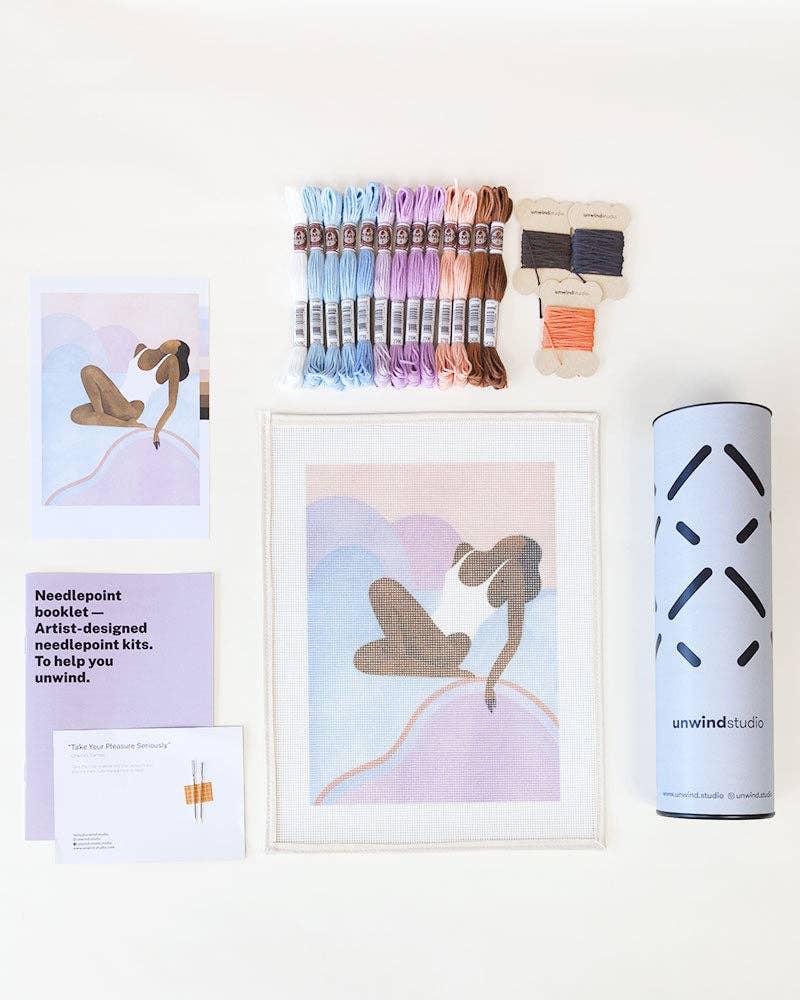 Lilac Sunset Needlepoint Kit | DIY Embroidery