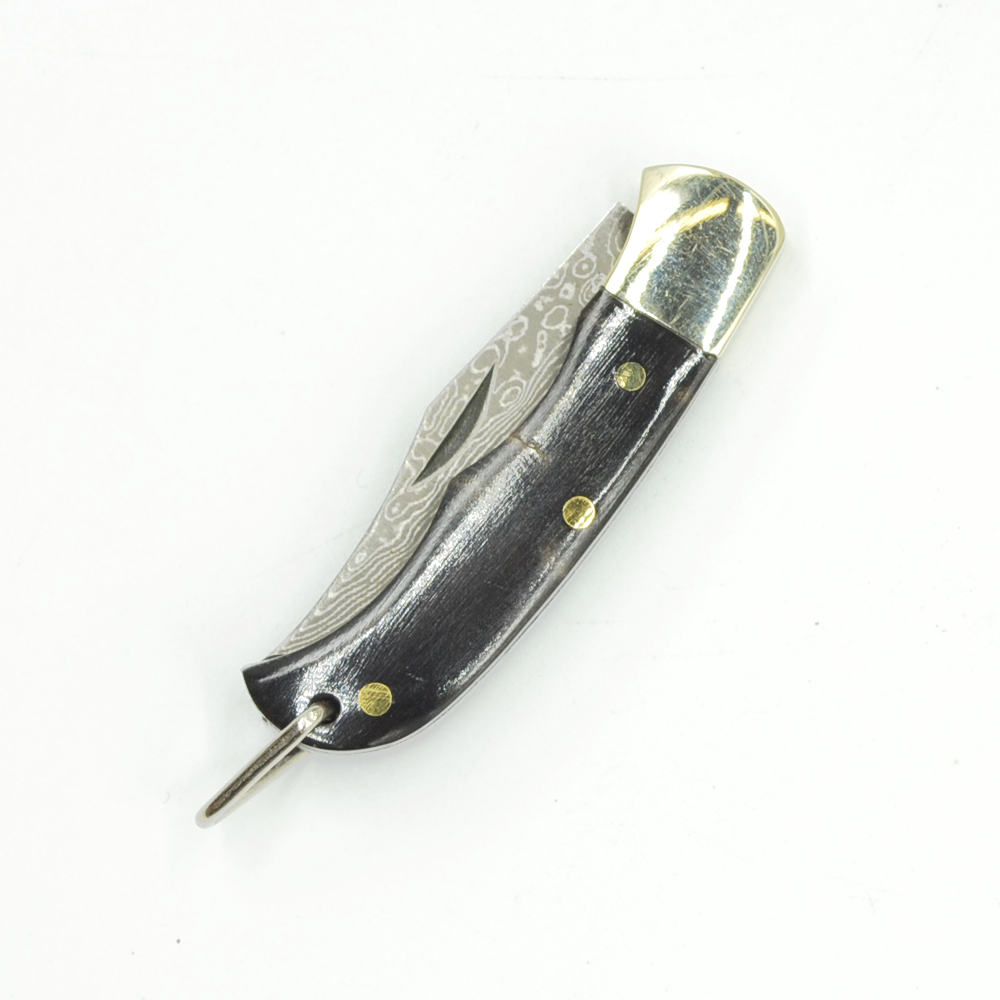 Ox-bone // Ox-horn Inlay Folding Knife