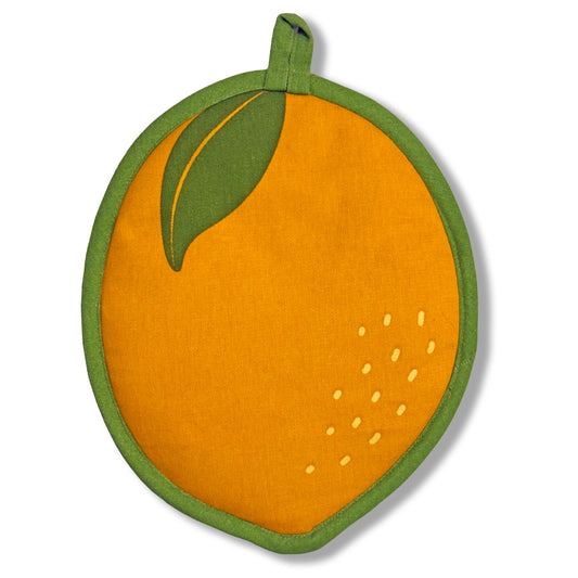 Lemon Pot Holder w/ Pocket