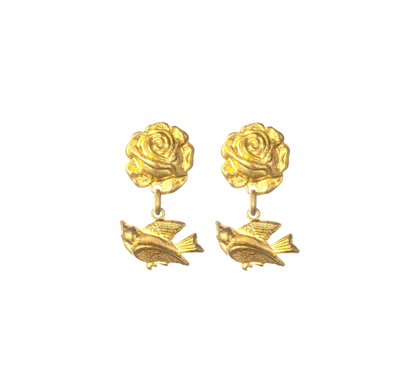 Juliet Rose + Bird Studs