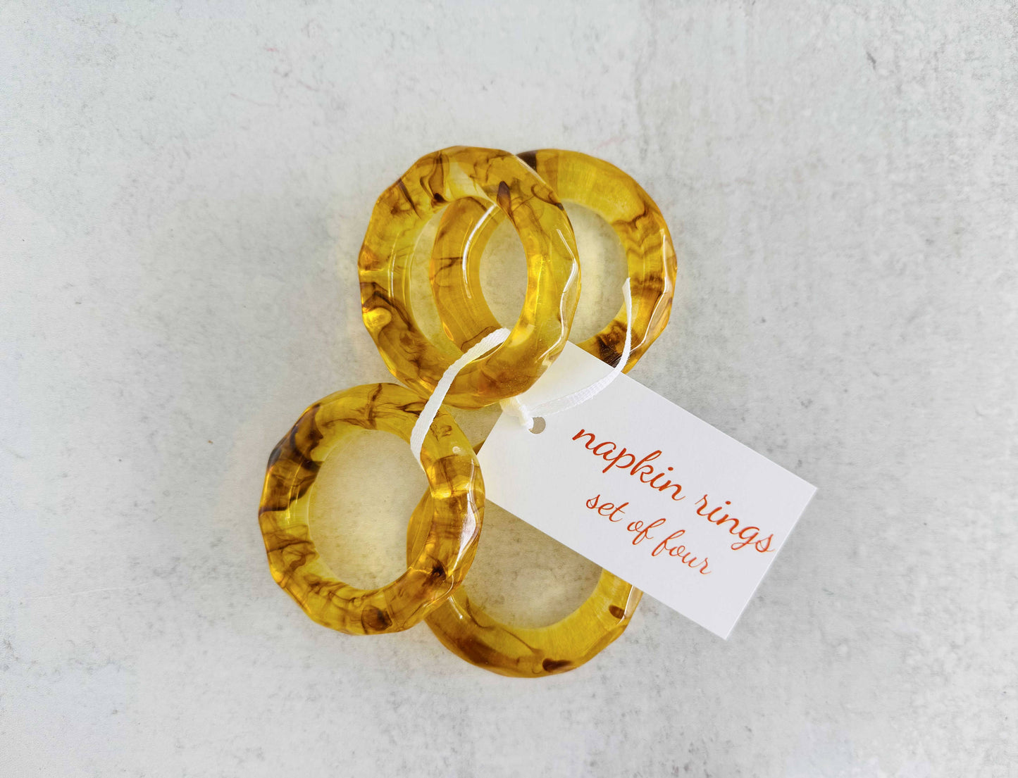 Element Napkin Rings- set of four