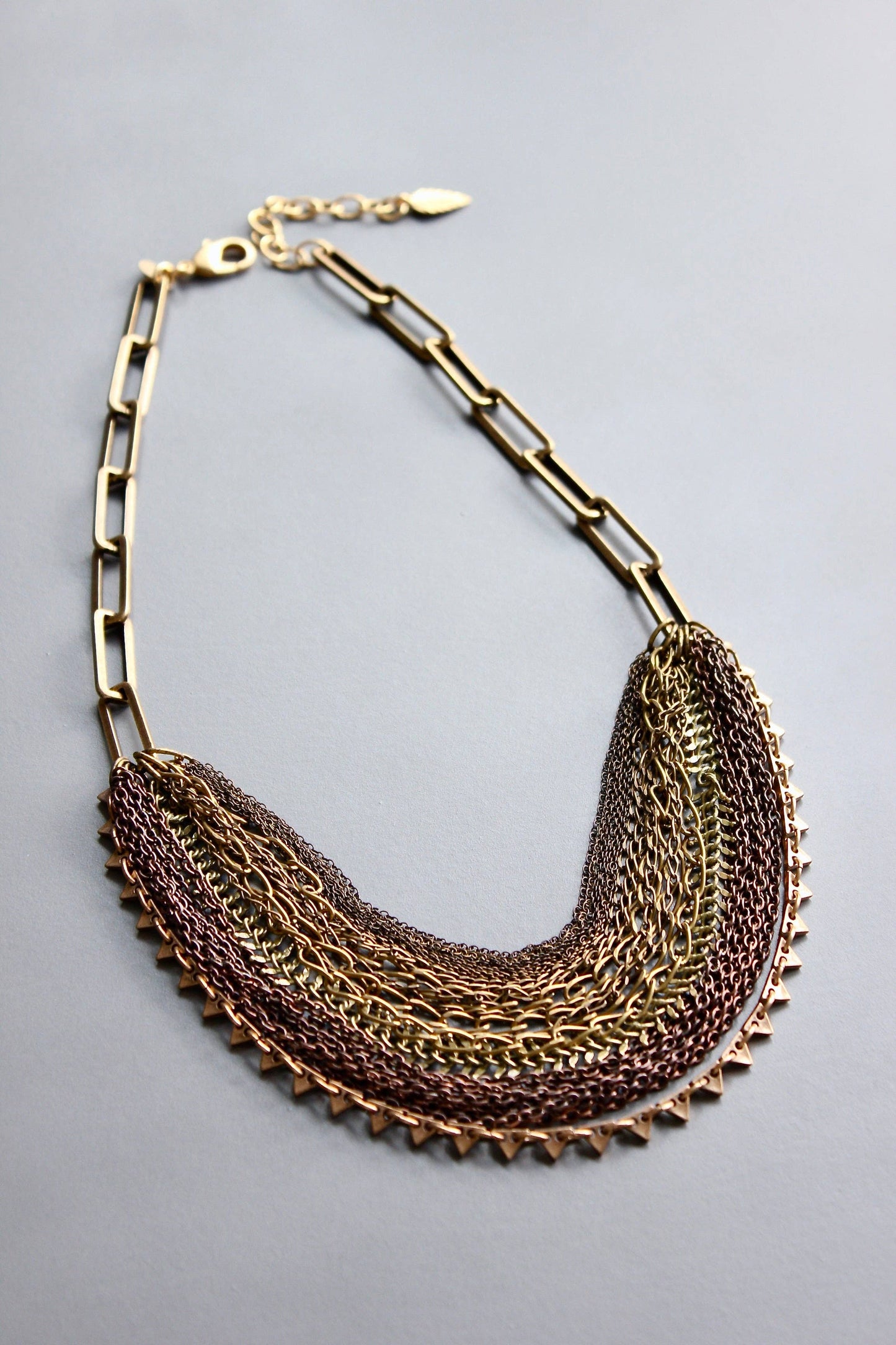 HYL321 Multi strand chain necklace