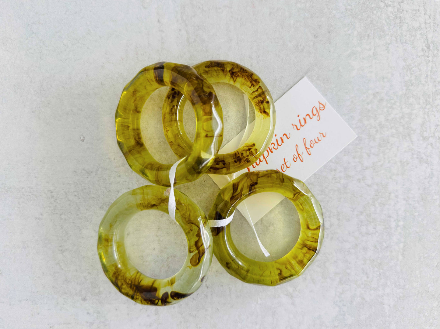 Element Napkin Rings- set of four