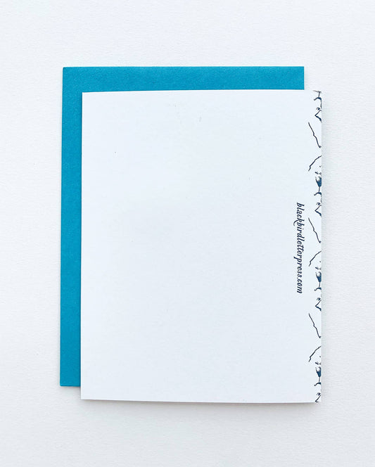 Love you forever fox pattern card