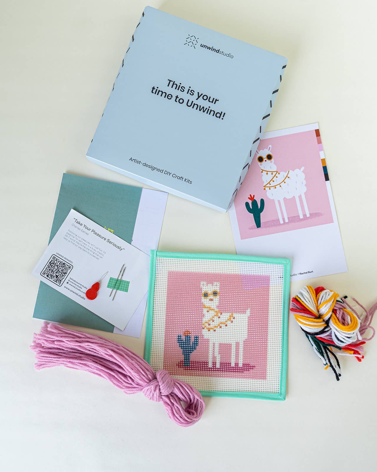 No Drama Llama - Needlepoint Kit for Kids