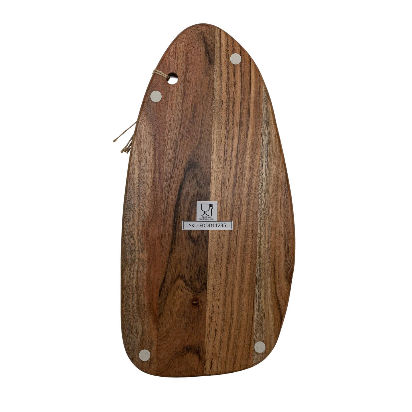 Prairie Large Cutting Board Acacia Wood & Jute Fall Decor