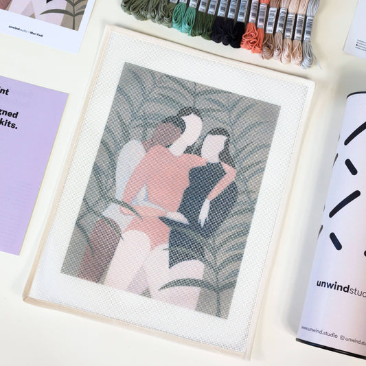 Sisterhood Needlepoint Kit | DIY Embroidery