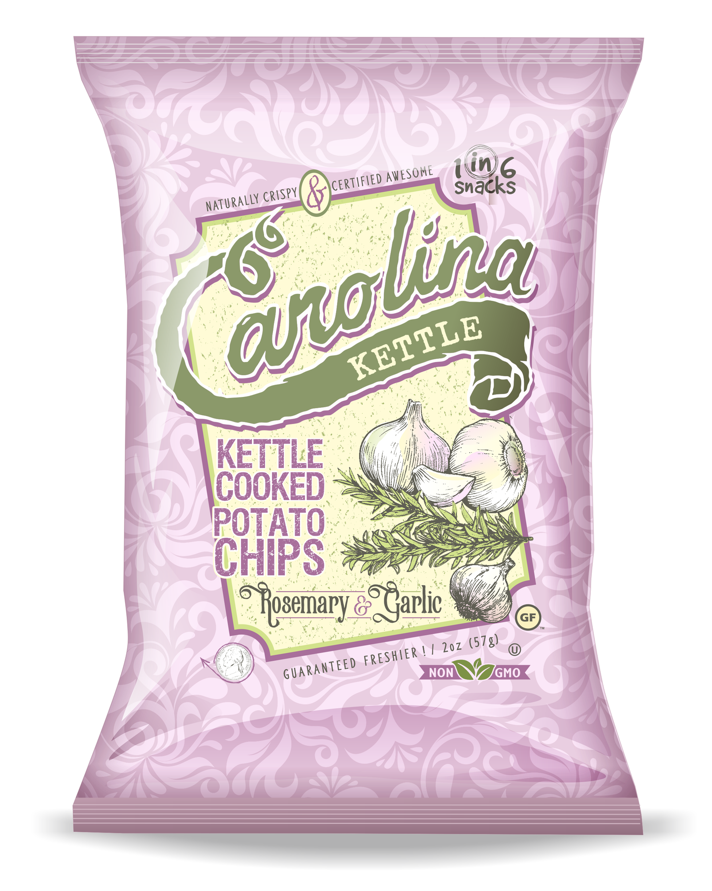Rosemary & Garlic Carolina Kettle Chips 5 oz