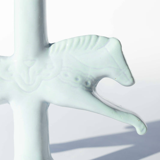 Dala Horse Candlestick Holder | Blue