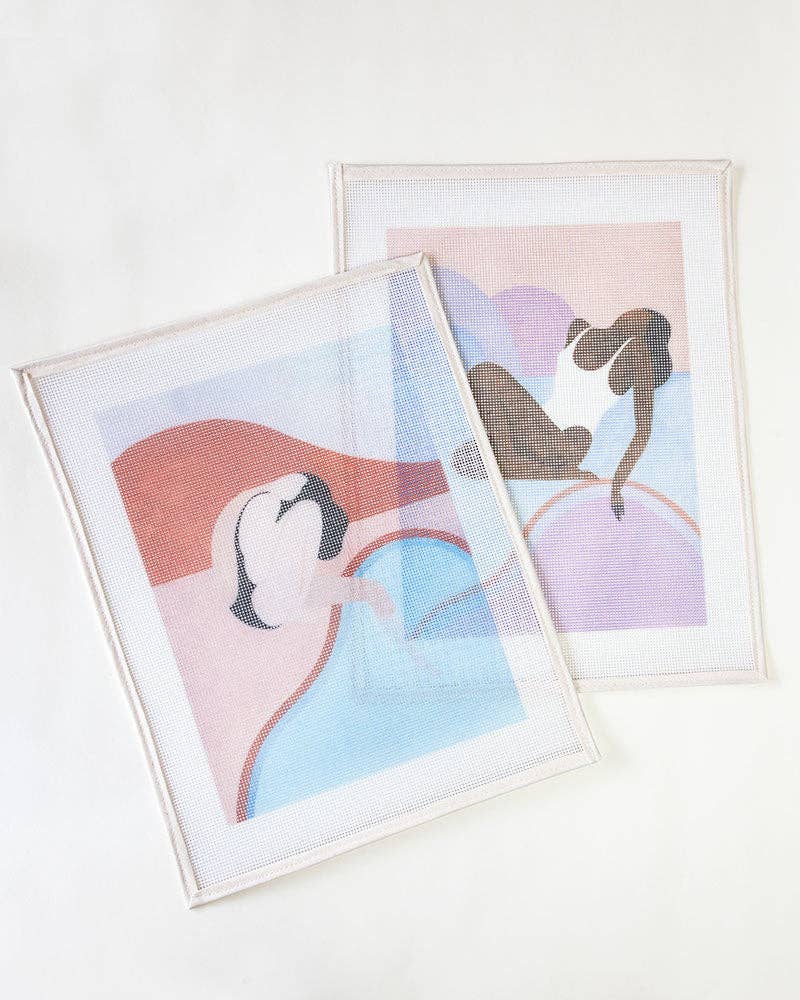 Lilac Sunset Needlepoint Kit | DIY Embroidery
