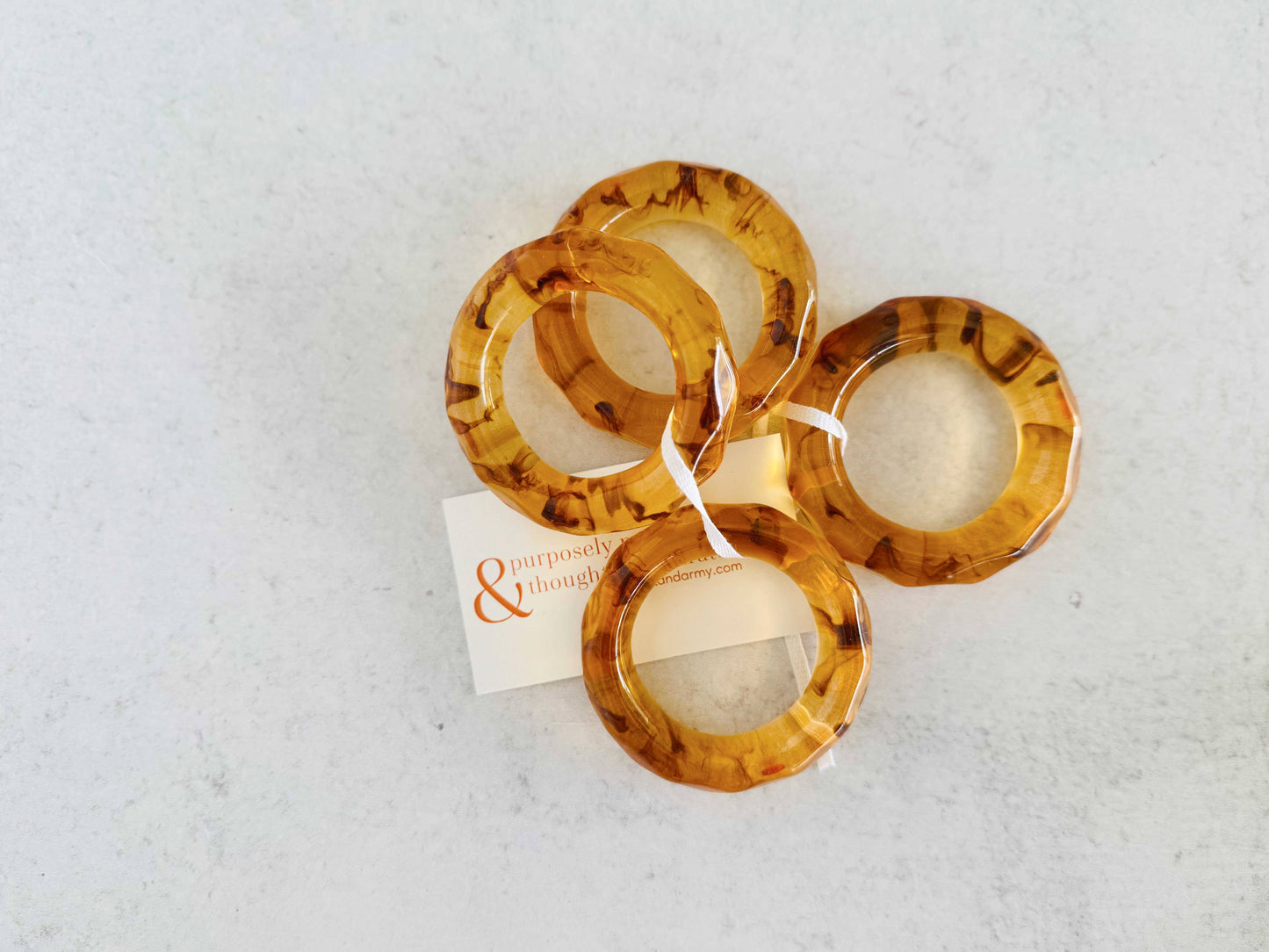 Element Napkin Rings- set of four