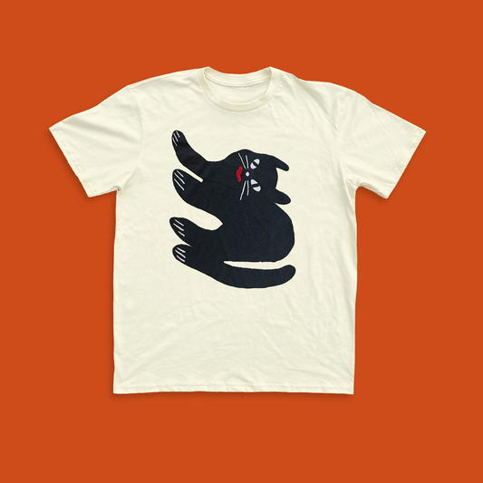 Odin The Cat Tee #3 - Cream