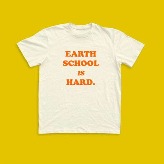 Earth School Unisex Tee Cream