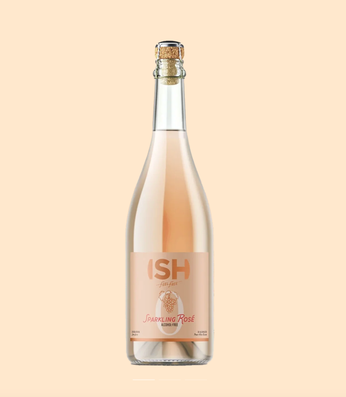 ISH Sparkling Rosé Non-Alcoholic Wine