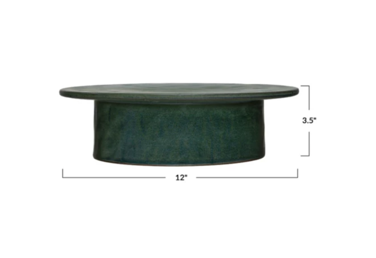 Stoneware Pedestal (Each One Will Vary)