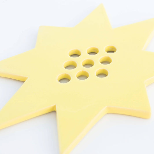 Star Flower Frog | Butter Yellow | Ceramic Lid
