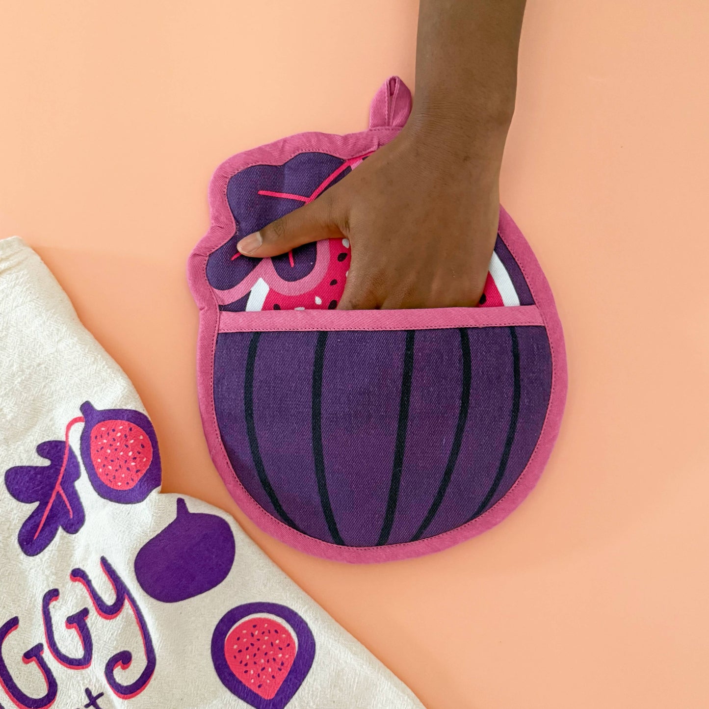 Fig Pot Holder w/ Pocket