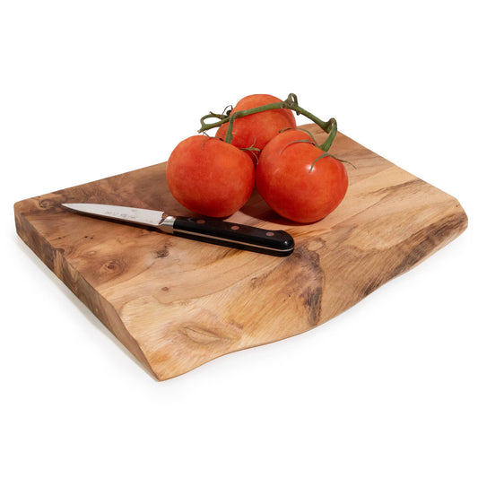 Live Edge Teak Slice Charcuterie Board: Small