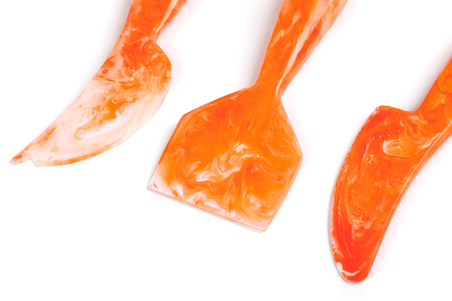 Resin Cheese Knife, Orange (Set of 3) - 6 Inches