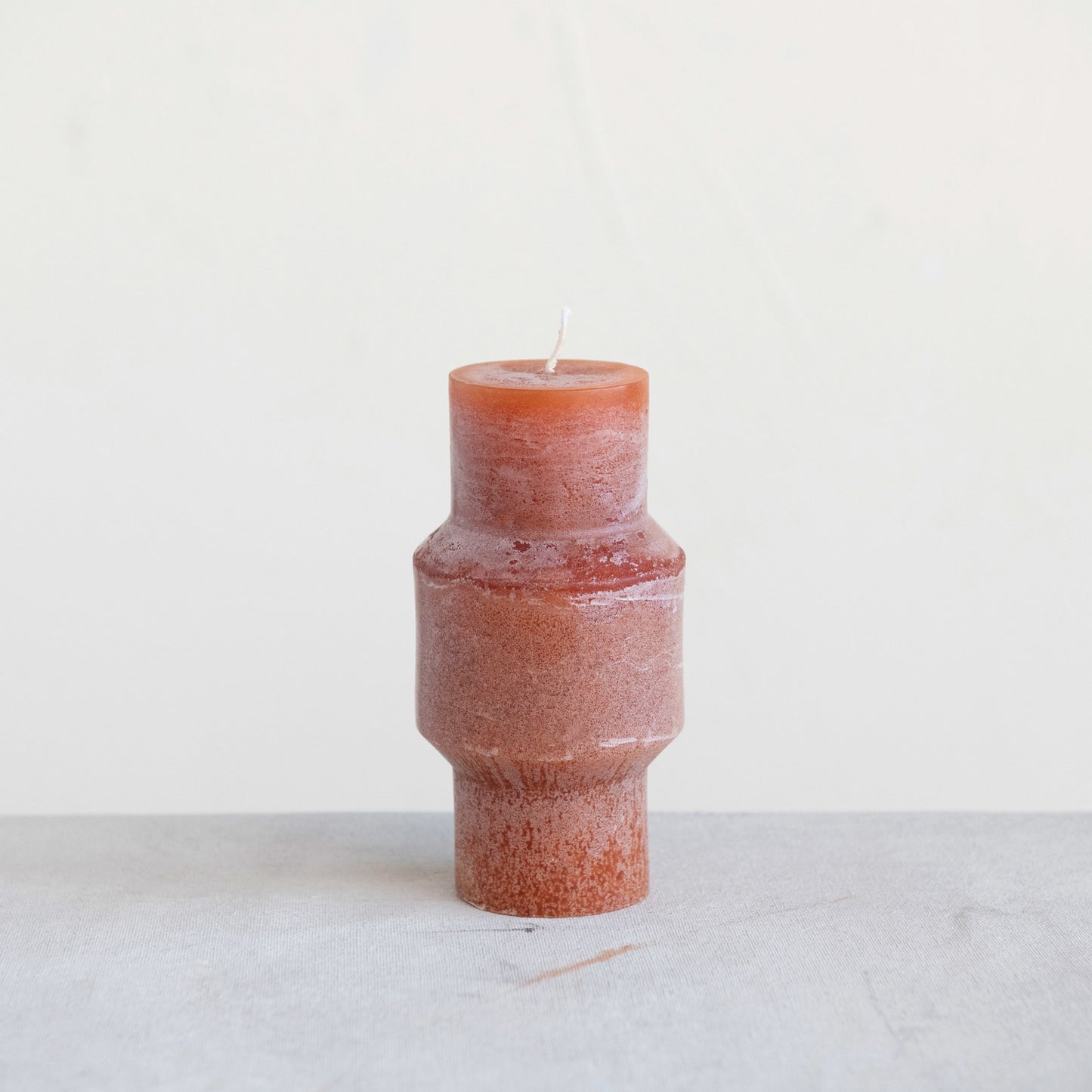 Unscented Totem Pillar Candle (orange)