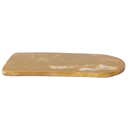 Marbled Resin Cheese/Serving Board w/ Handle, Caramel Color