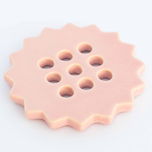 Sunshine Flower Frog | Pink | Ceramic Lid