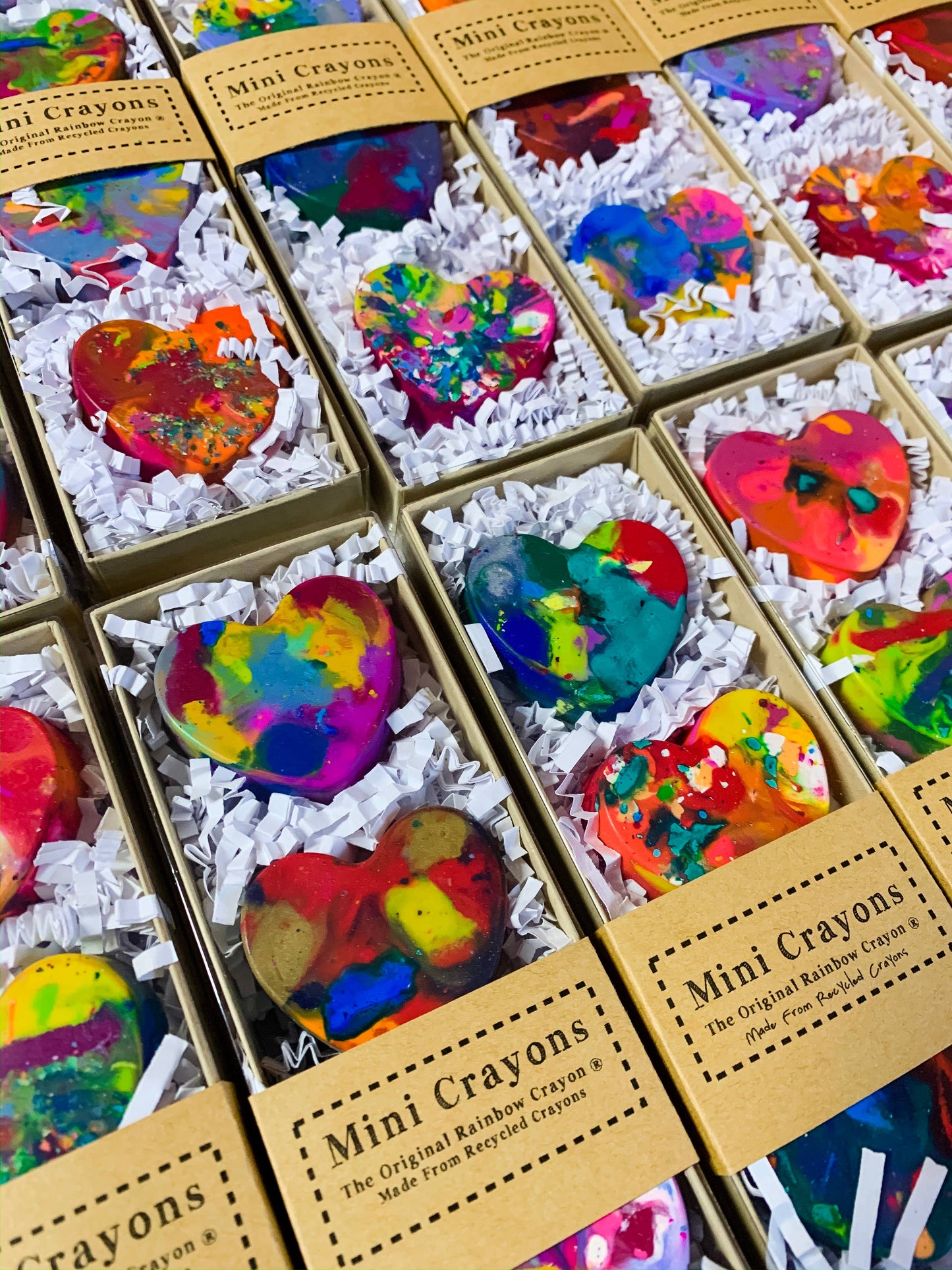 Mini Heart Original Rainbow Crayon® Boxed Set of 4