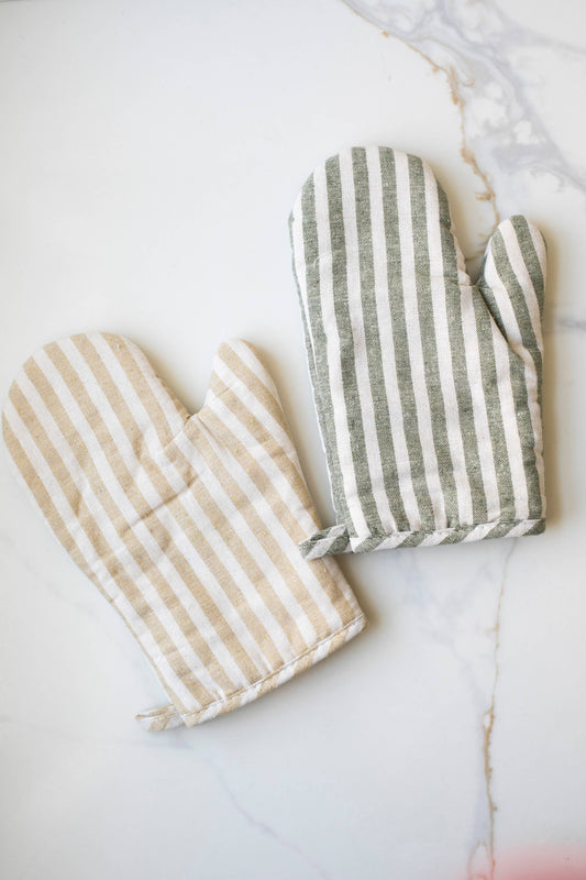 Stripe Oven Mitt