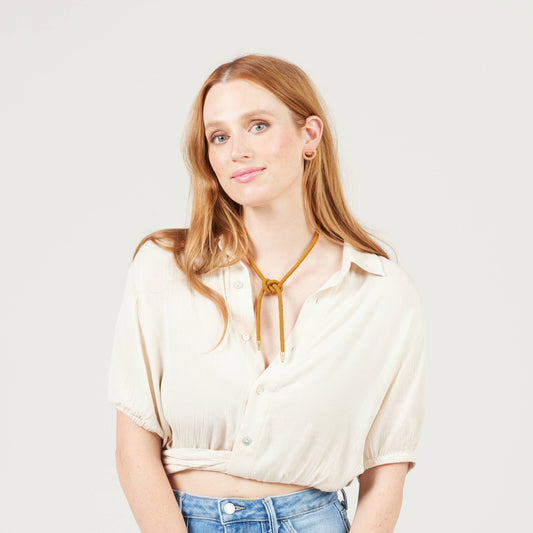 Shoelace Square Knot Bolo