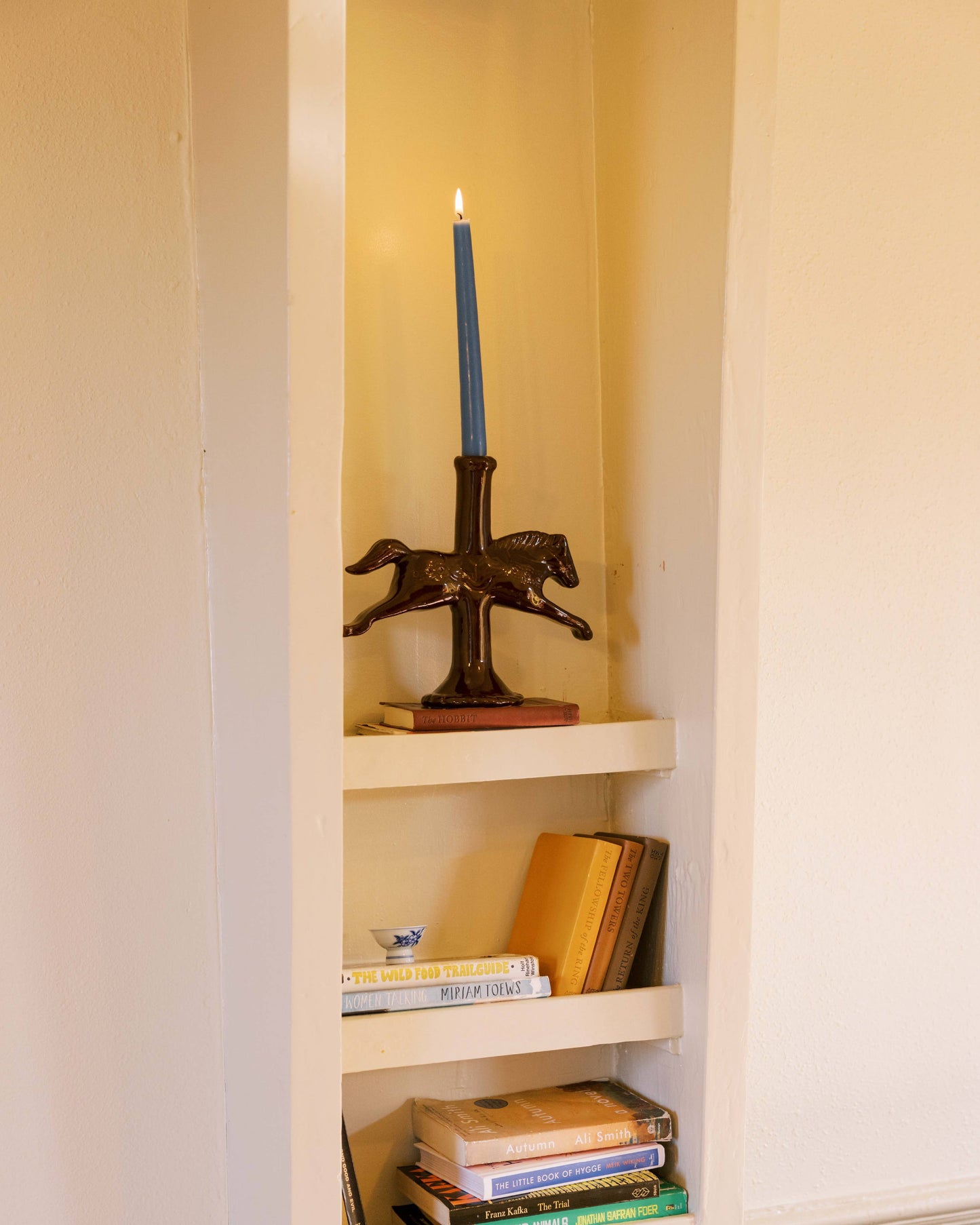 Dala Horse Candlestick Holder | Dark Chocolate