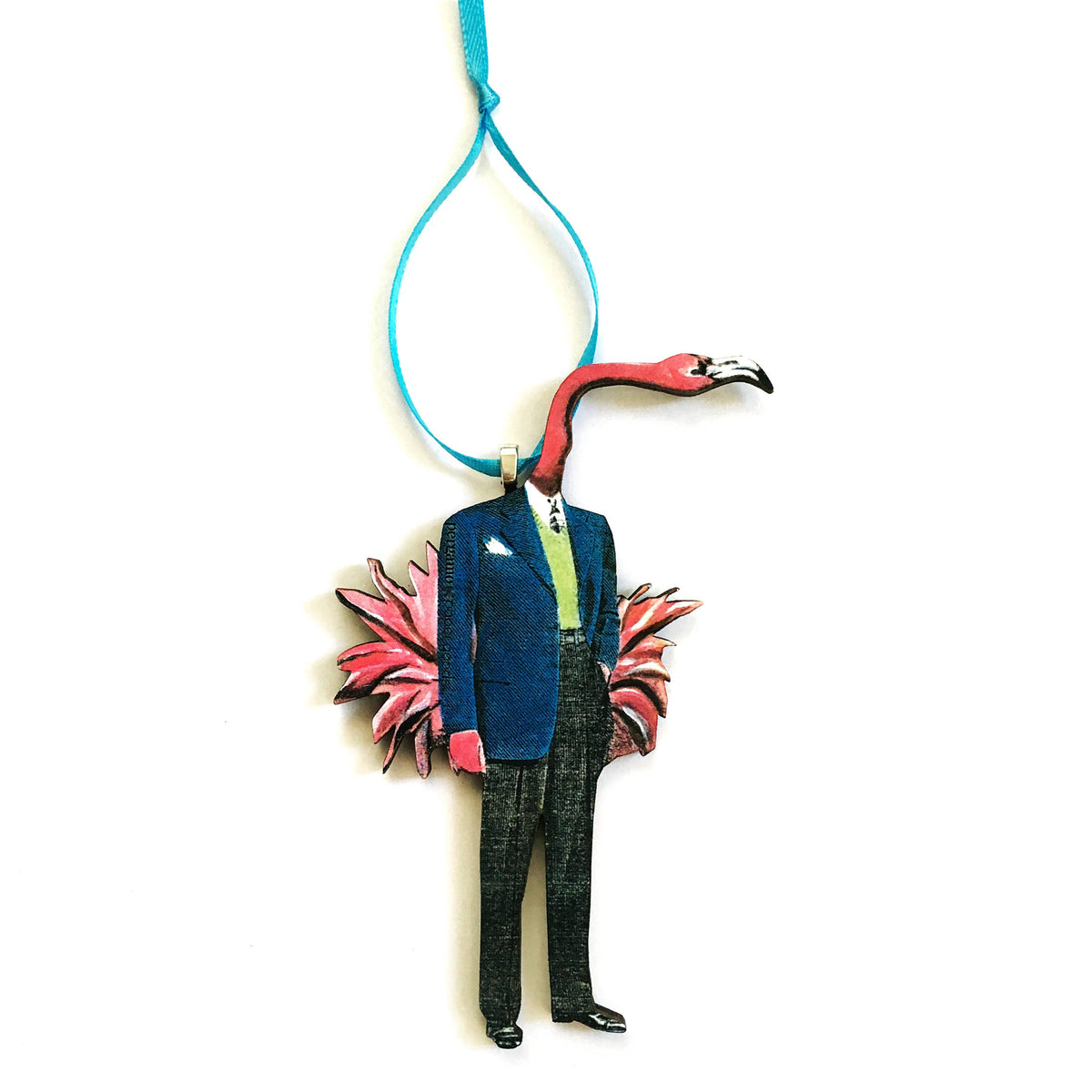 Flamingo Man Christmas Ornament