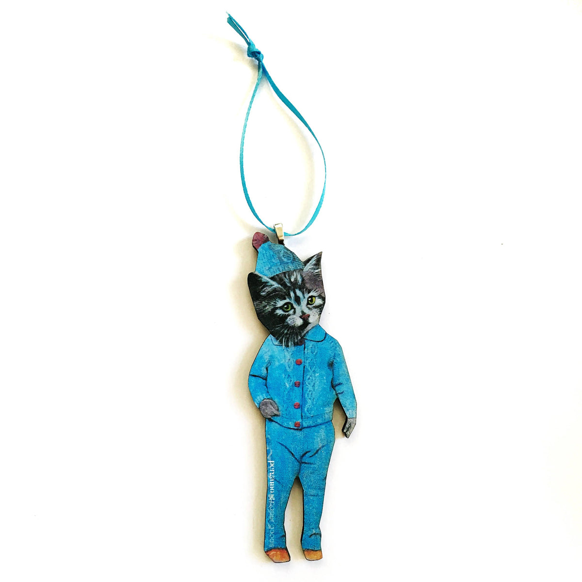 Retro Kitten Ornament