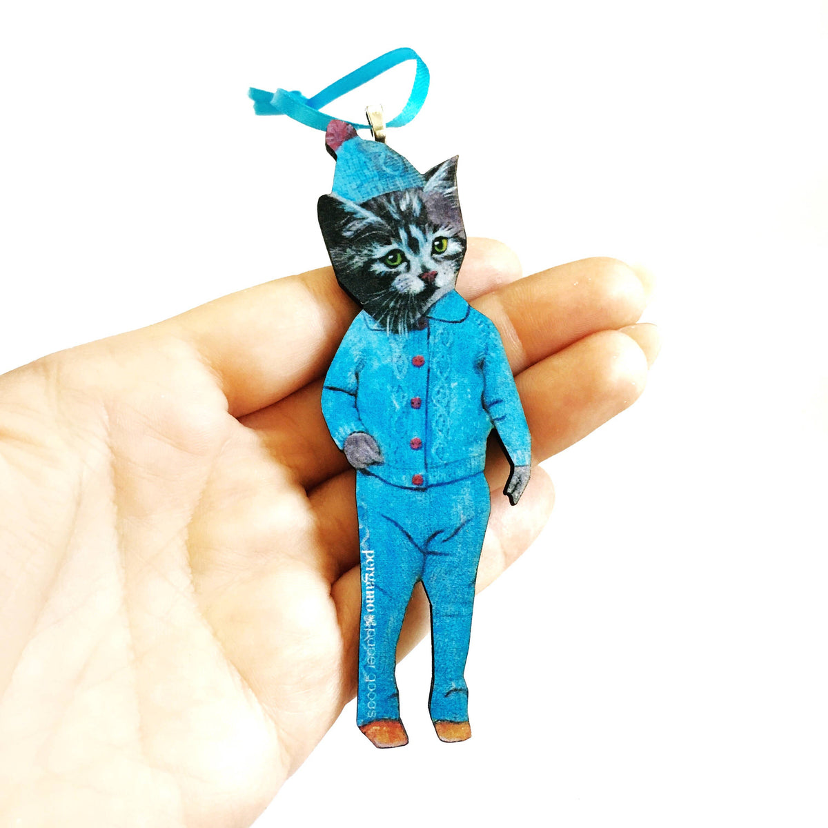 Retro Kitten Ornament