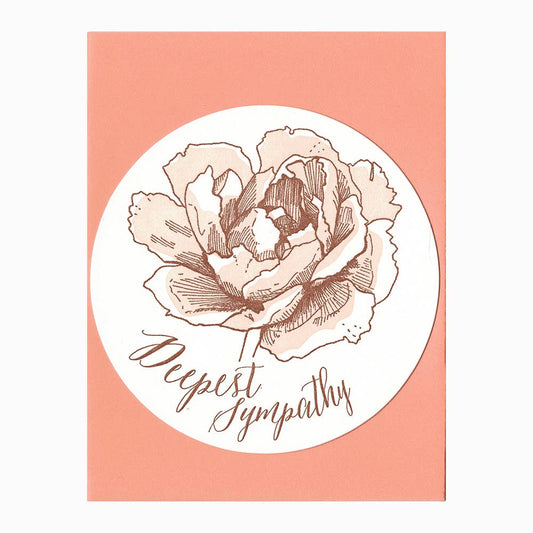 Deepest sympathy circle card