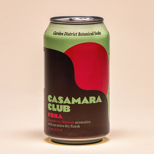 Fora cans, strawberry blossom — Garden District botanical soda