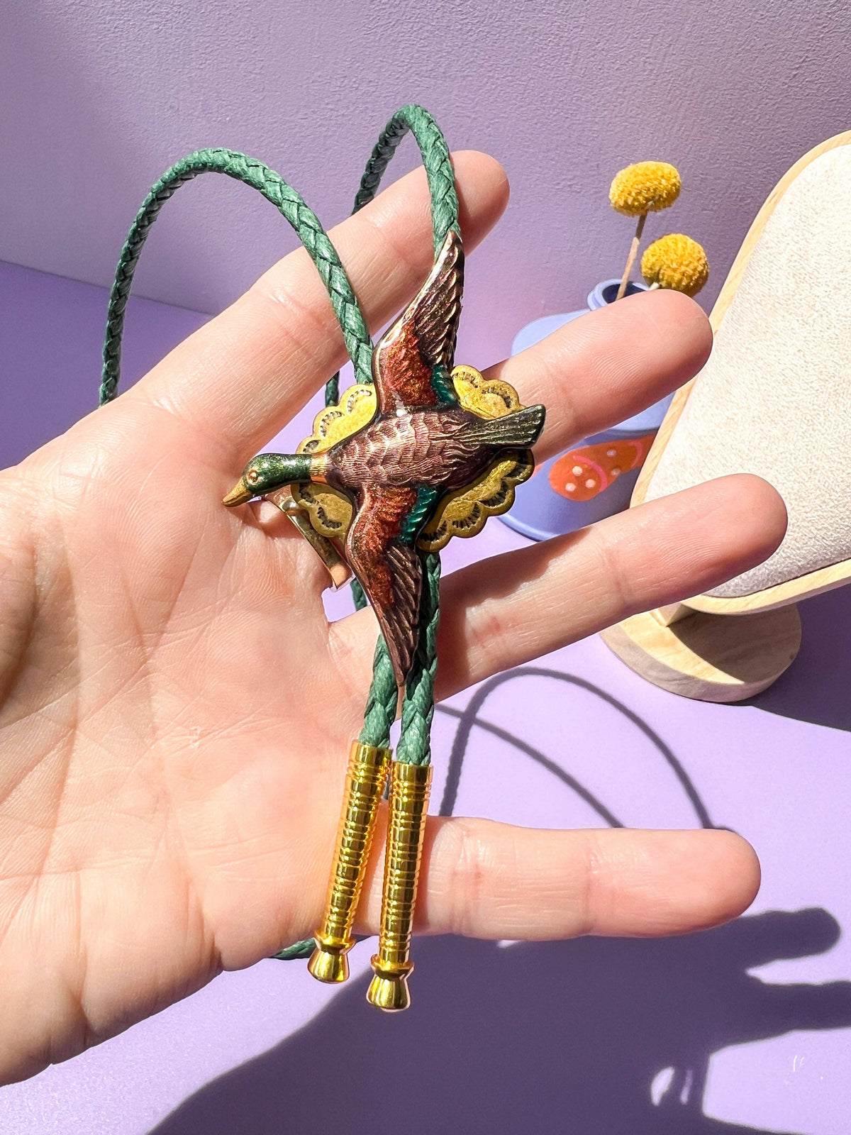 Mallard Duck Bolo Tie