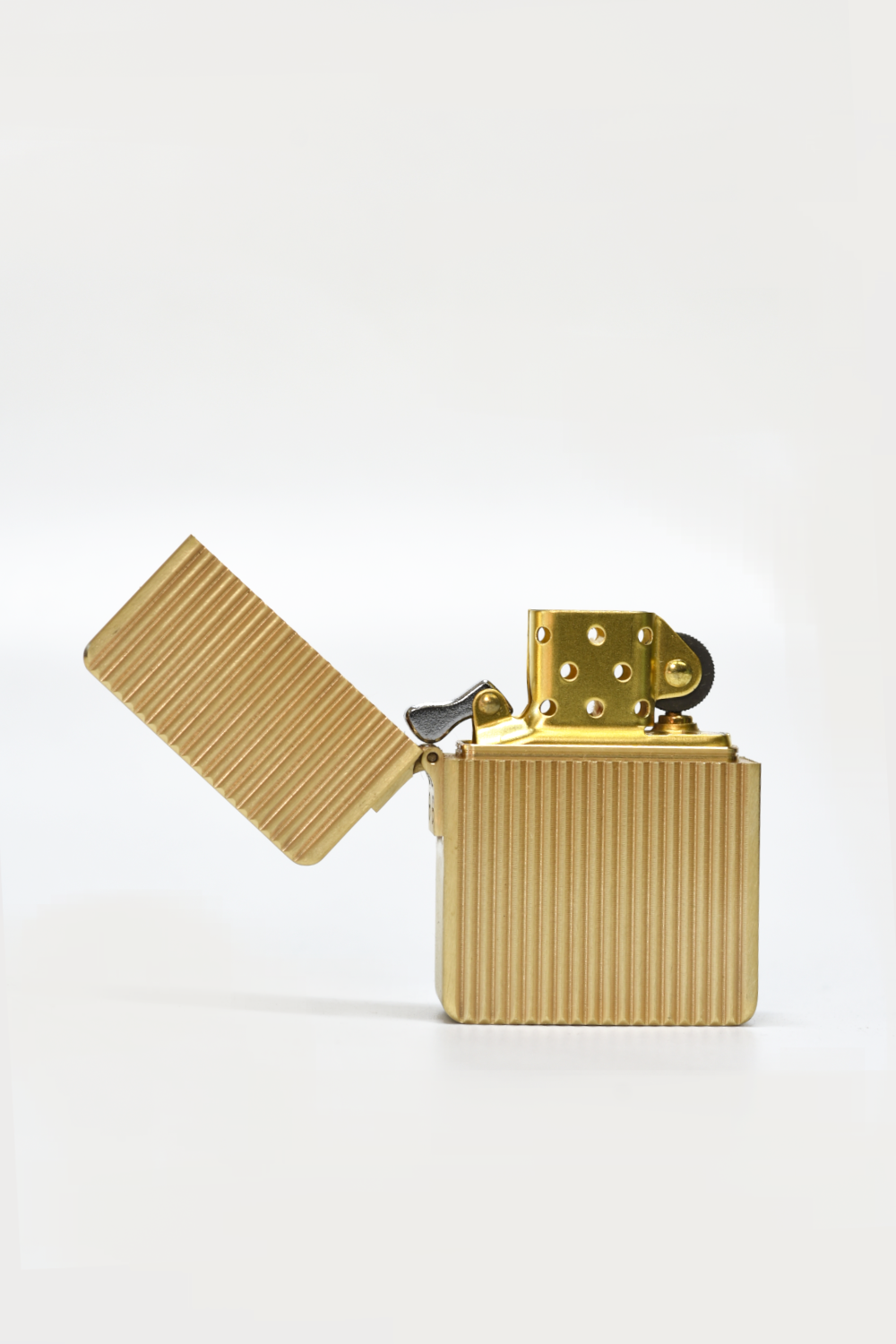 Large Kerosene Brass Fluted Lighter