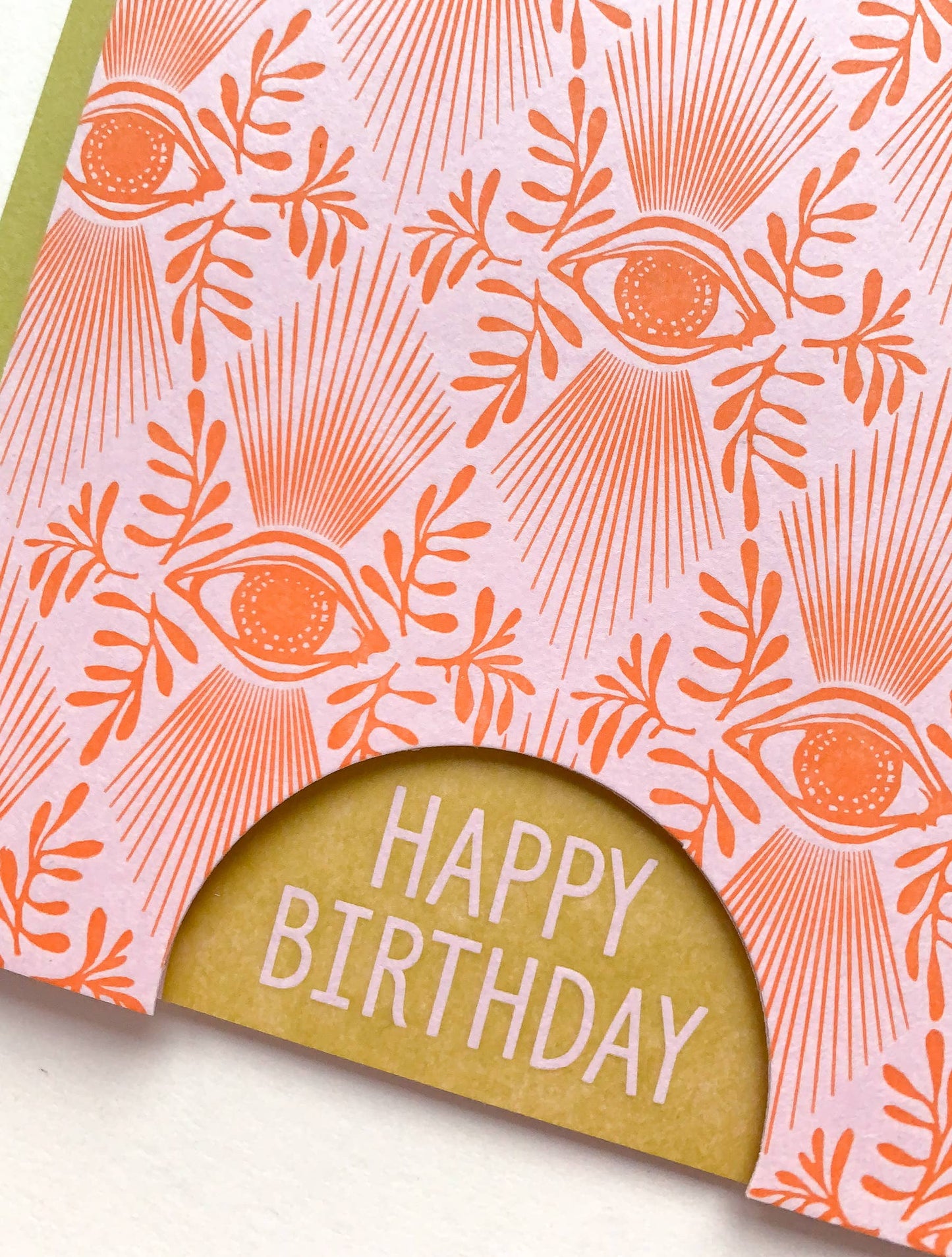 Birthday eye pattern card