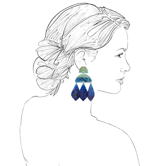 Ocean Ombre Kalaiya Earrings