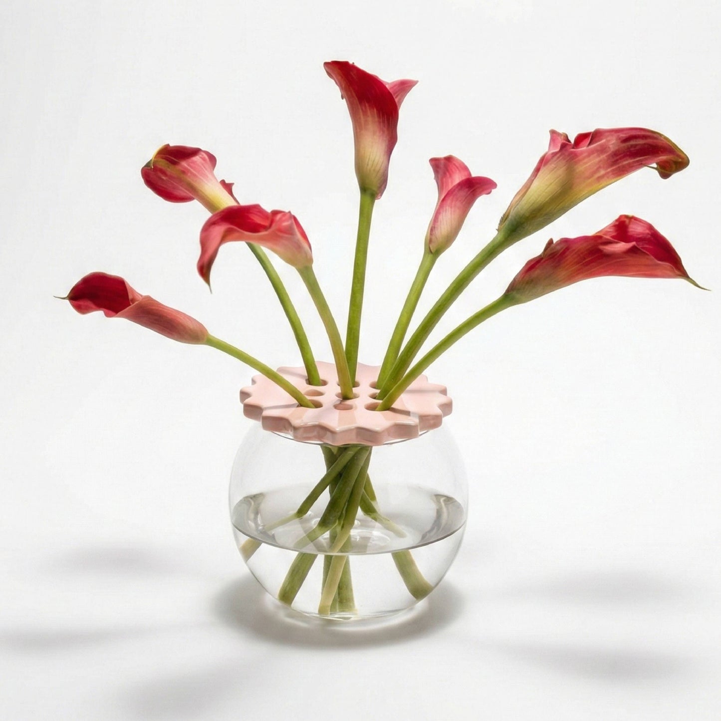 Sunshine Flower Frog | Pink | Ceramic Lid