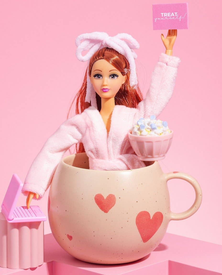 Hearts Stoneware ceramic Mug 17oz / 500ml —  Limited Edition