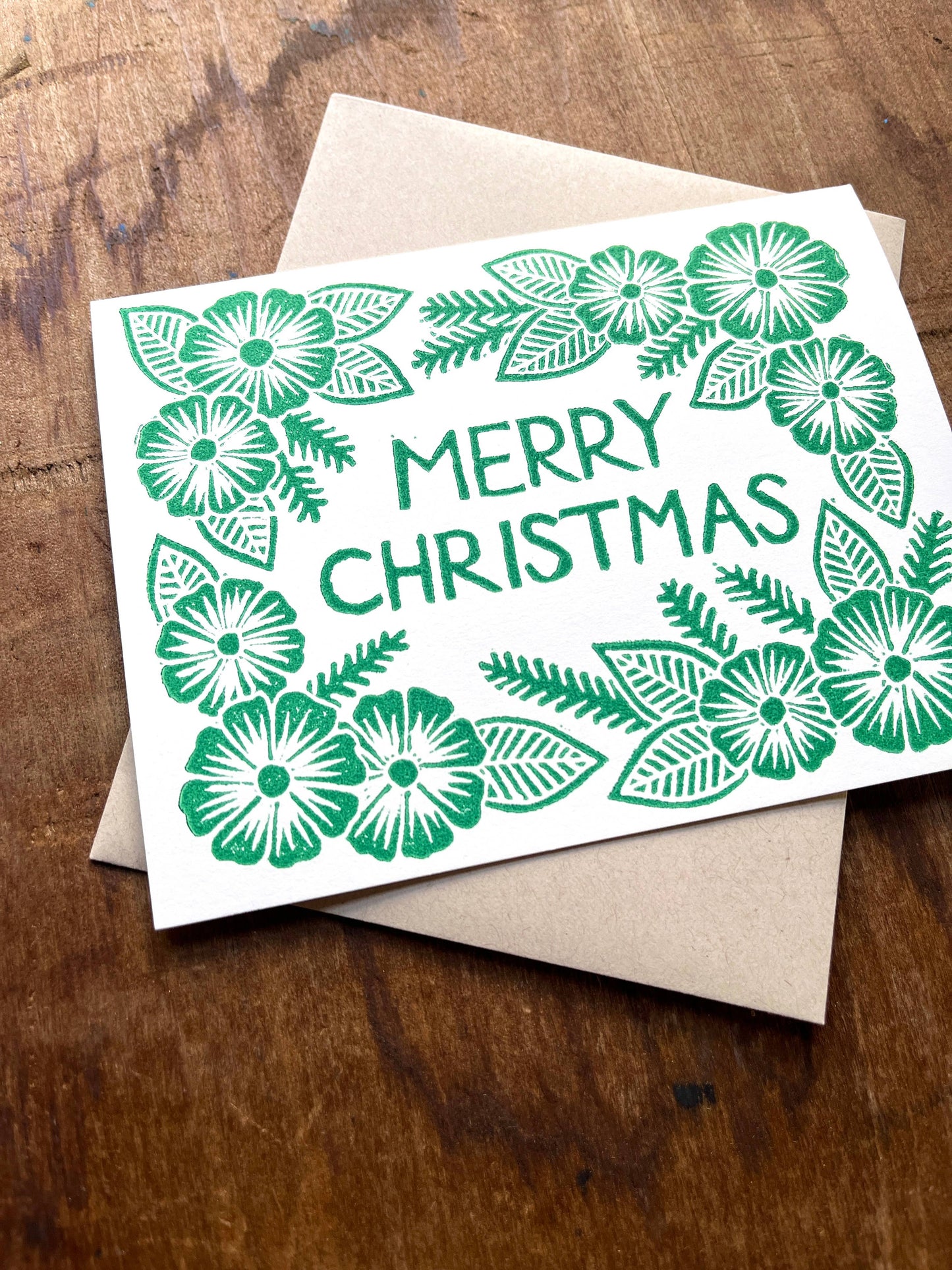 "Merry Christmas," Greeting Card