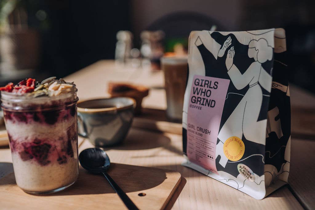 Coffee, Girl Crush blend. El Salvador & Brazil.