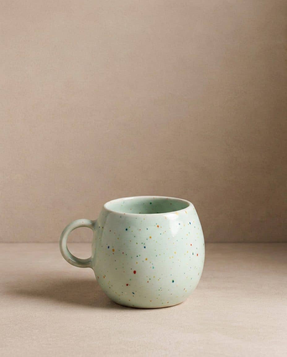 Green Ball Mug 17oz / 500ml stoneware ceramic — Party Collection