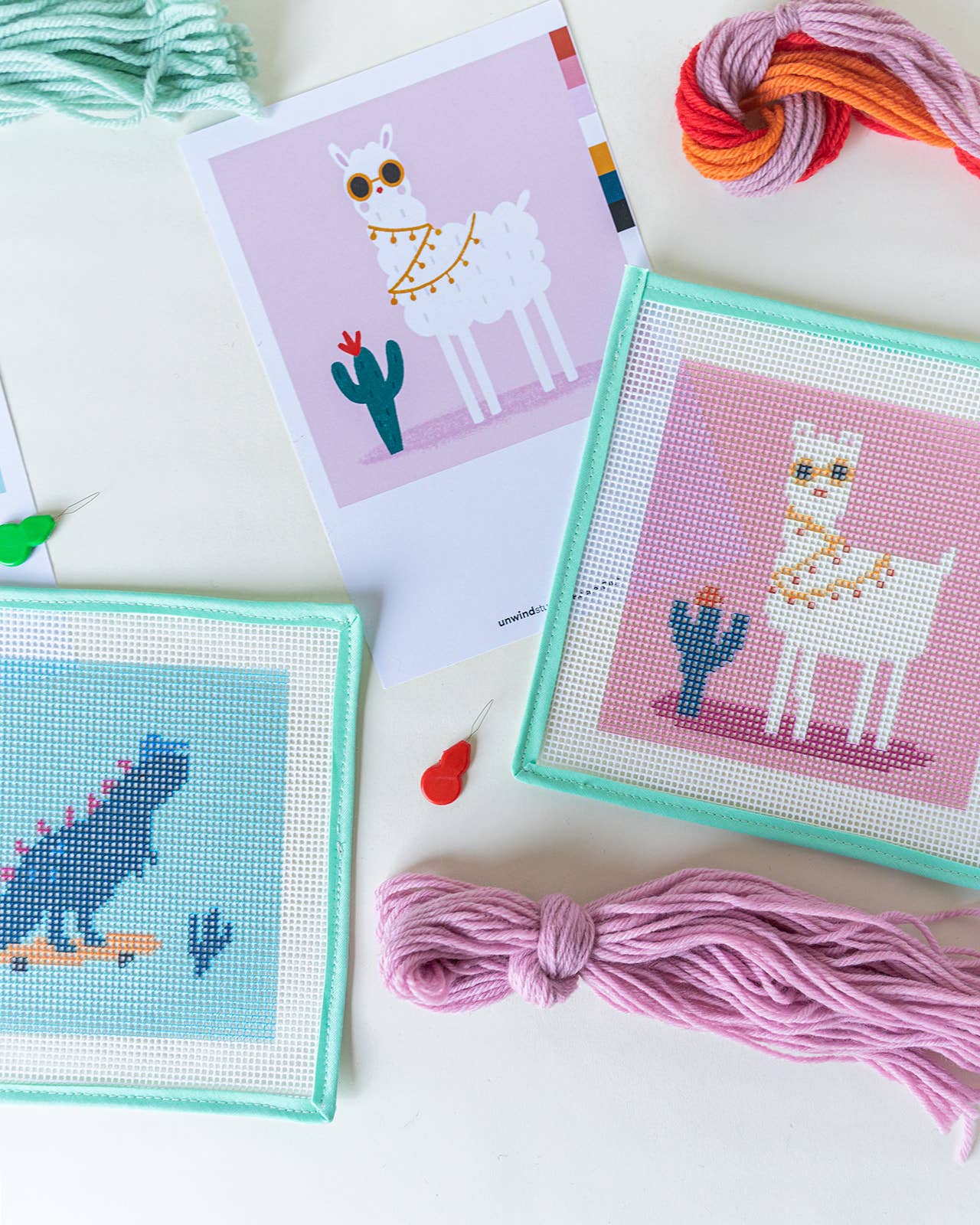 No Drama Llama - Needlepoint Kit for Kids